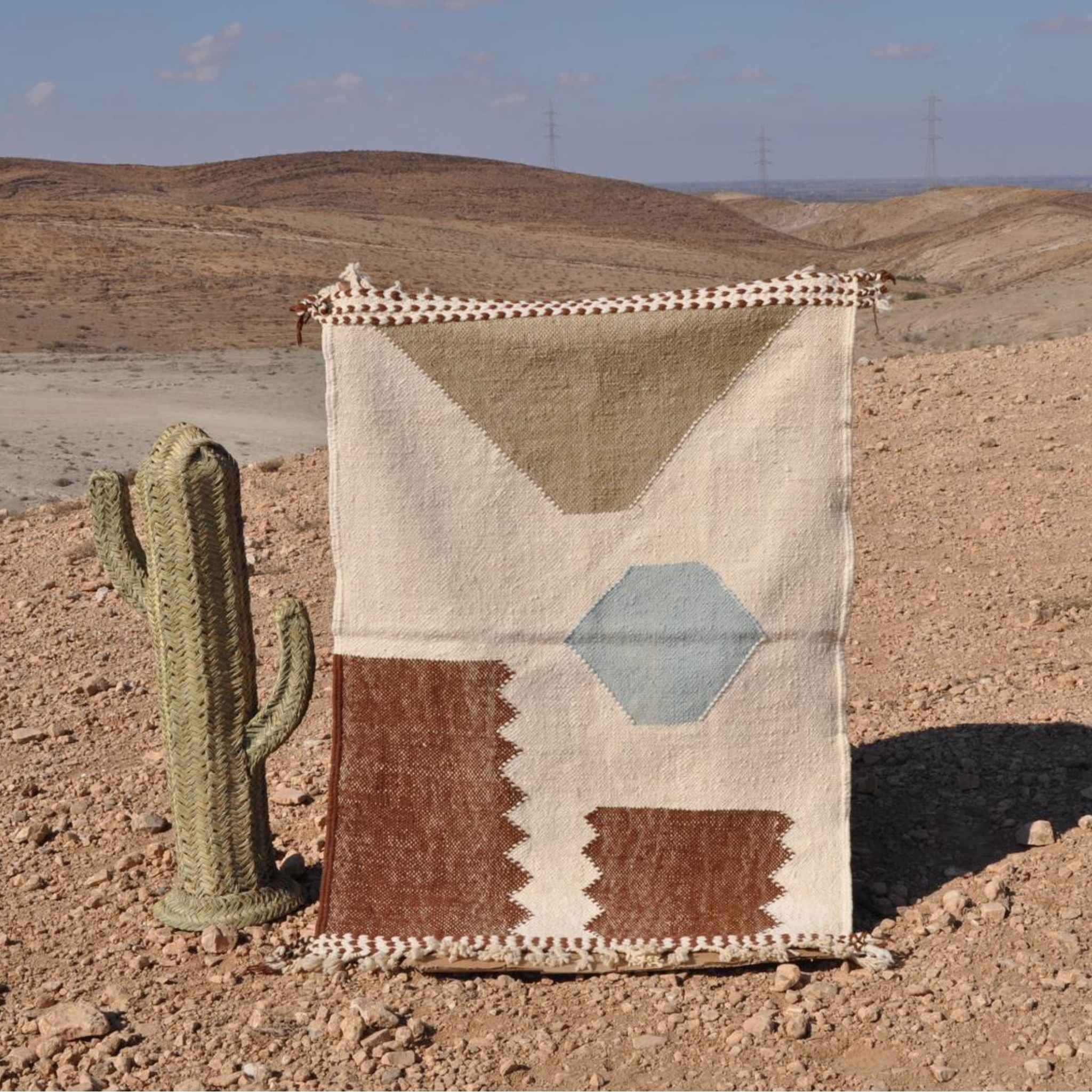 Petit tapis kilim - berbère zanafi en laine - n°035 | 100x150 cm