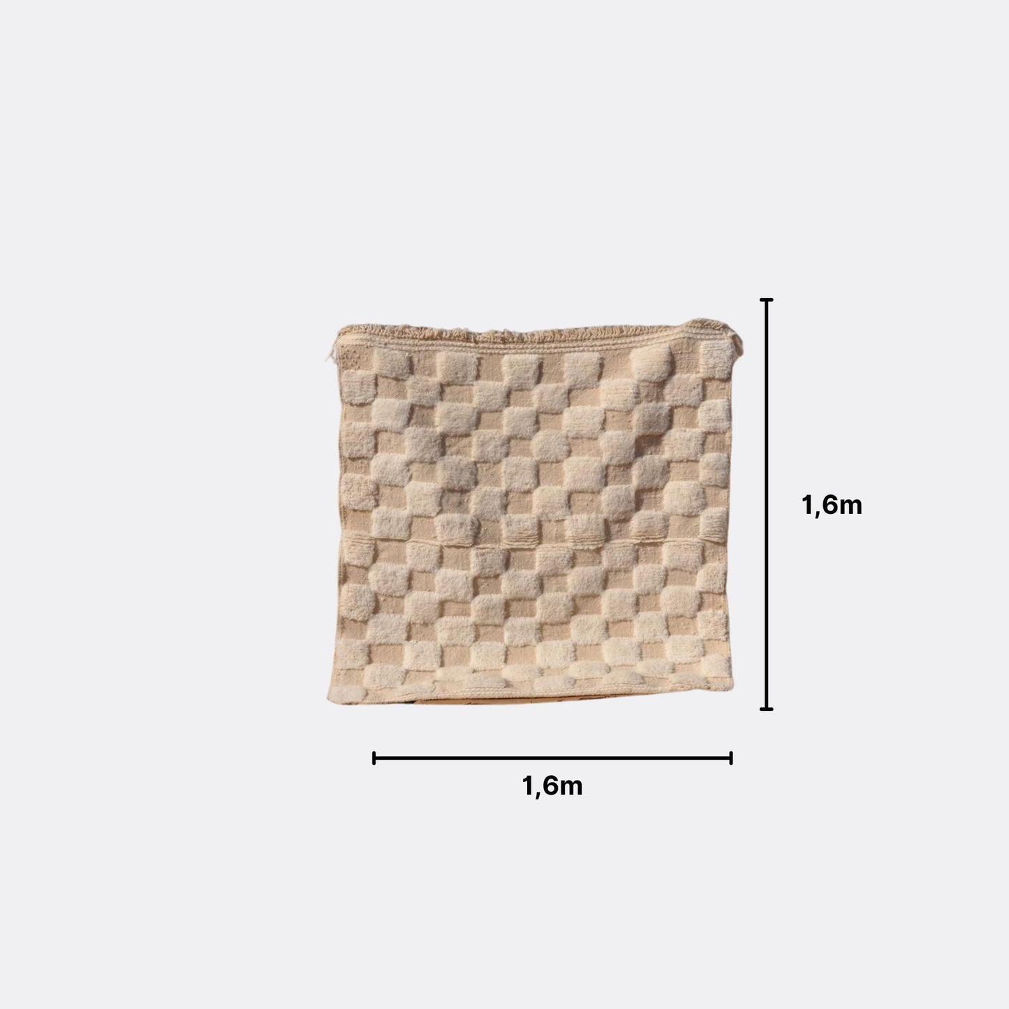 Tapis berbère laine - n°005 | 160x160 cm - Rue Majorelle