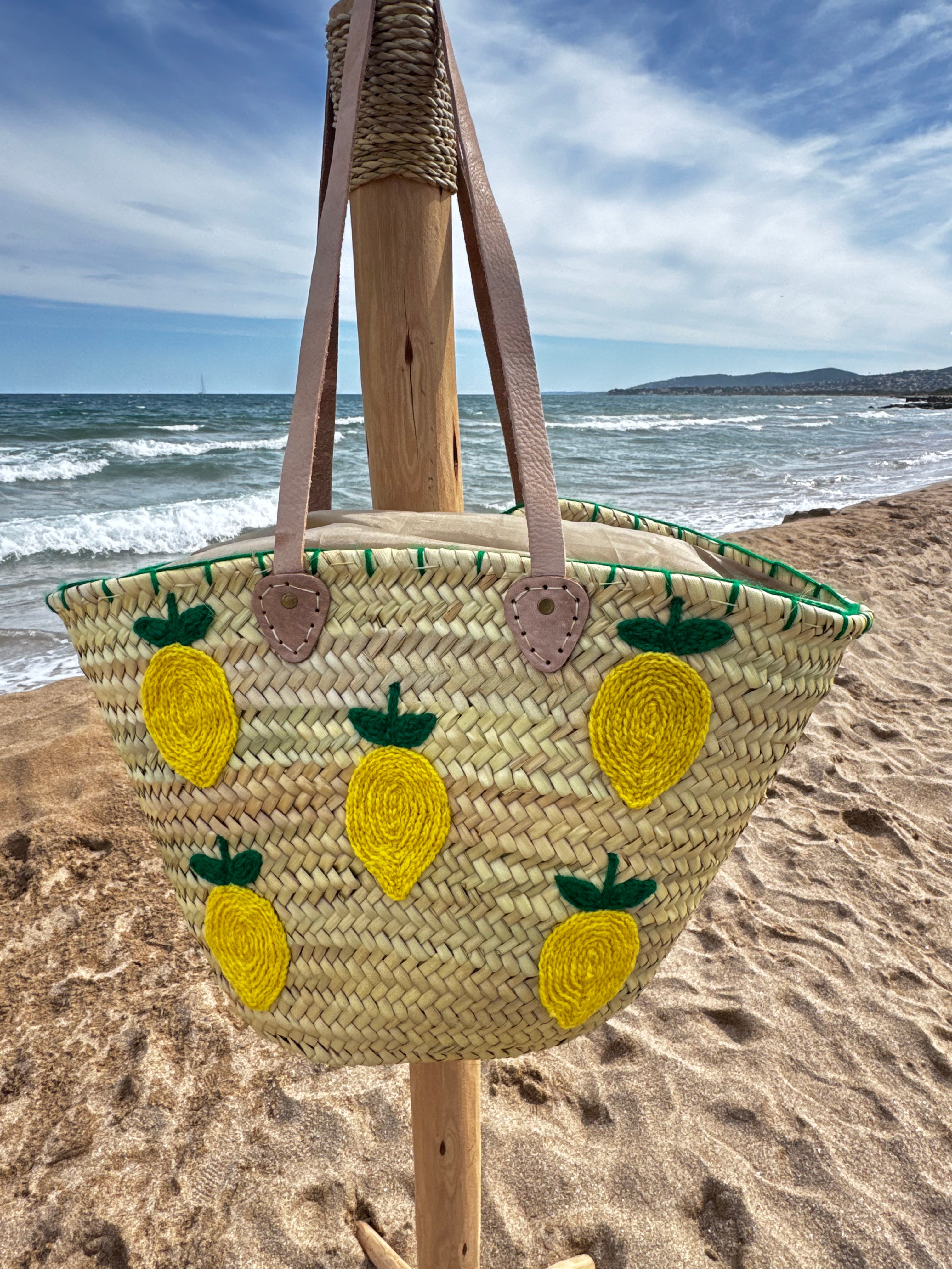 Grand panier marocain citrons