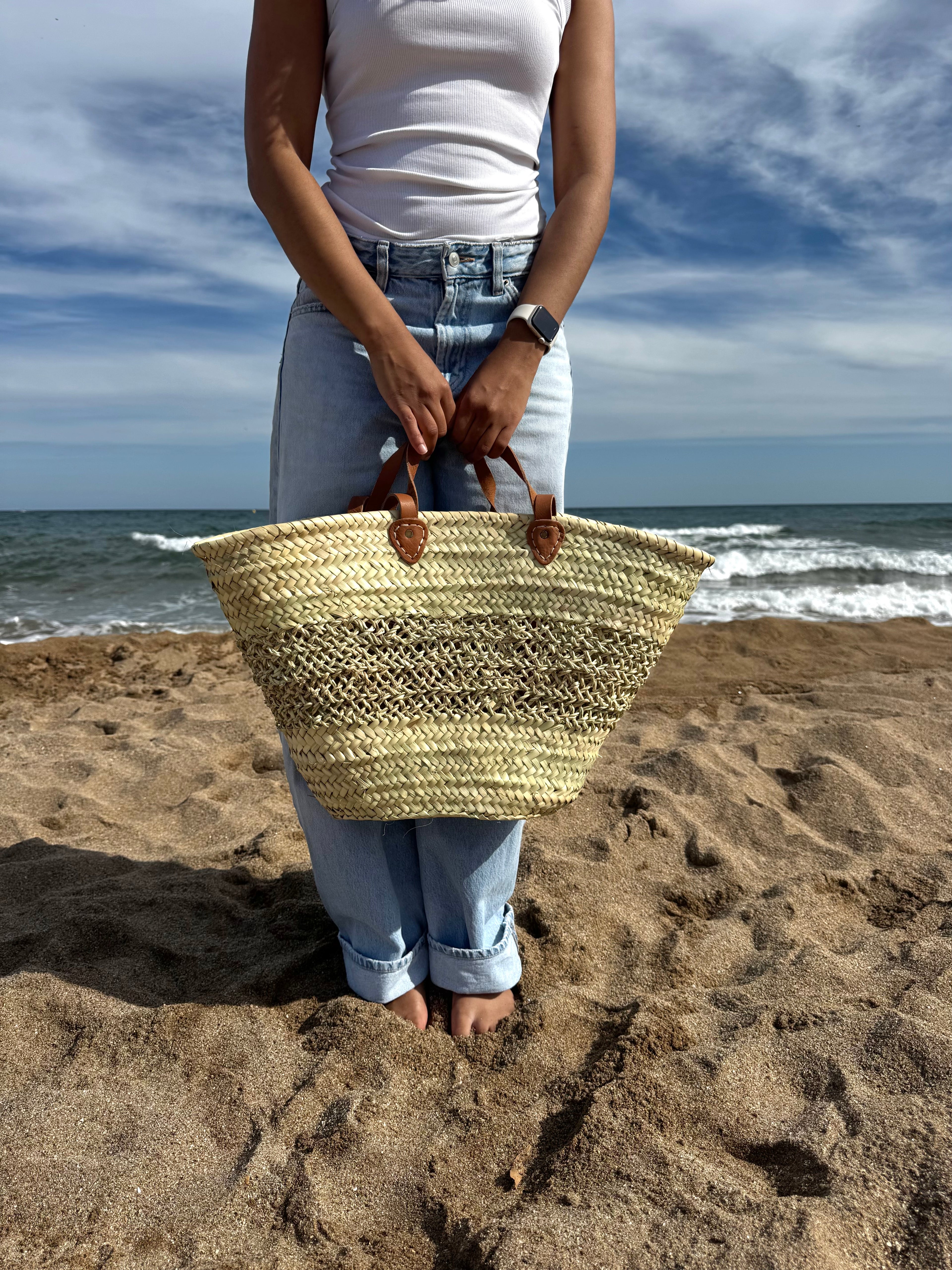 Grand panier marocain « Ajouré »