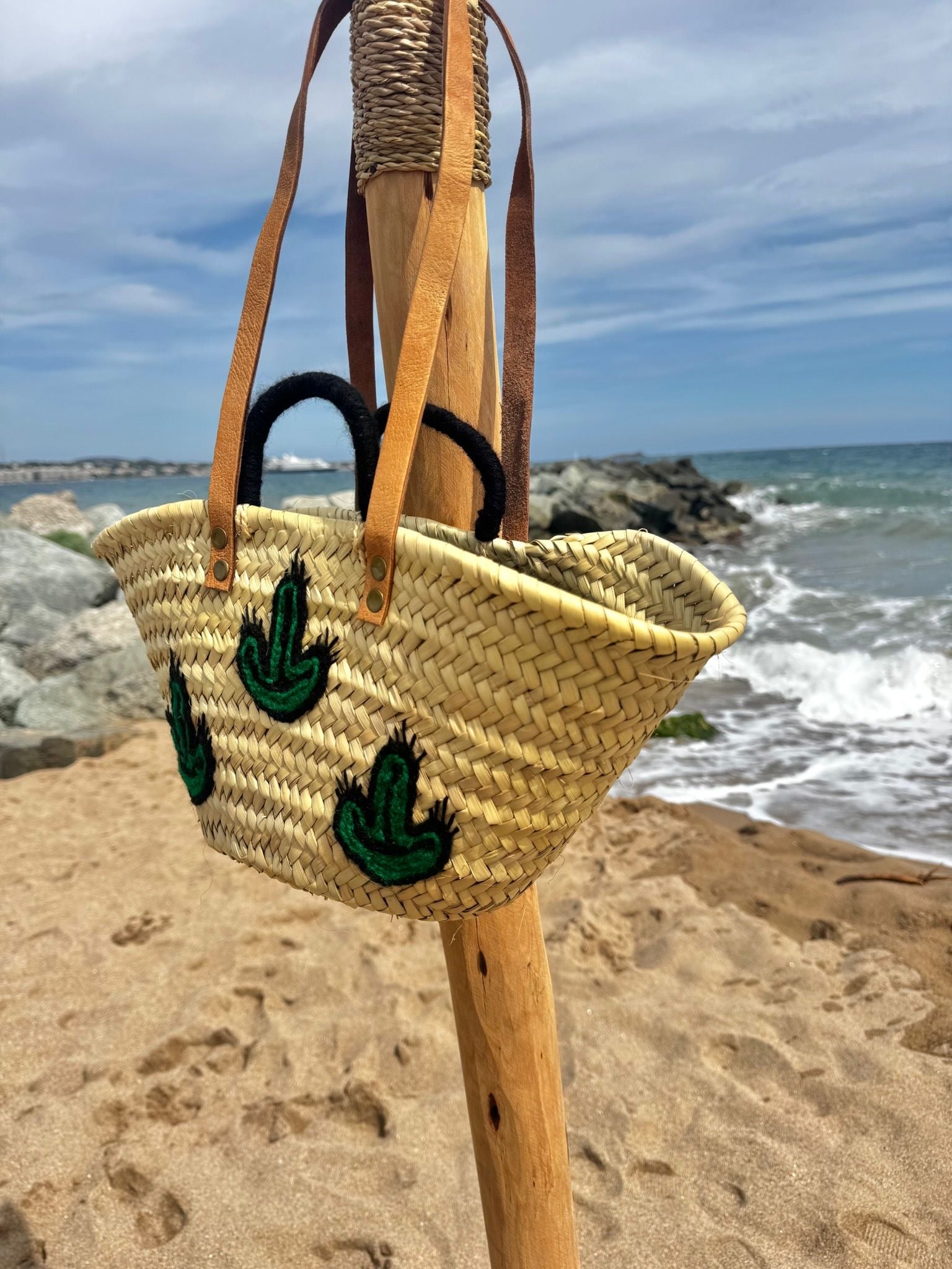 Petit panier marocain cactus