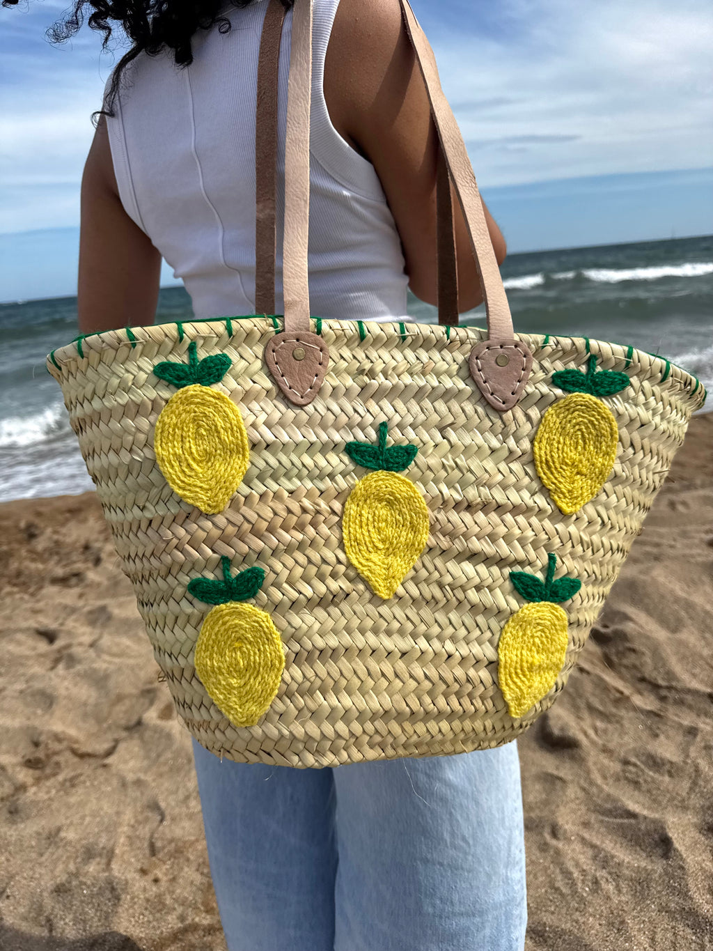 Grand panier marocain citrons