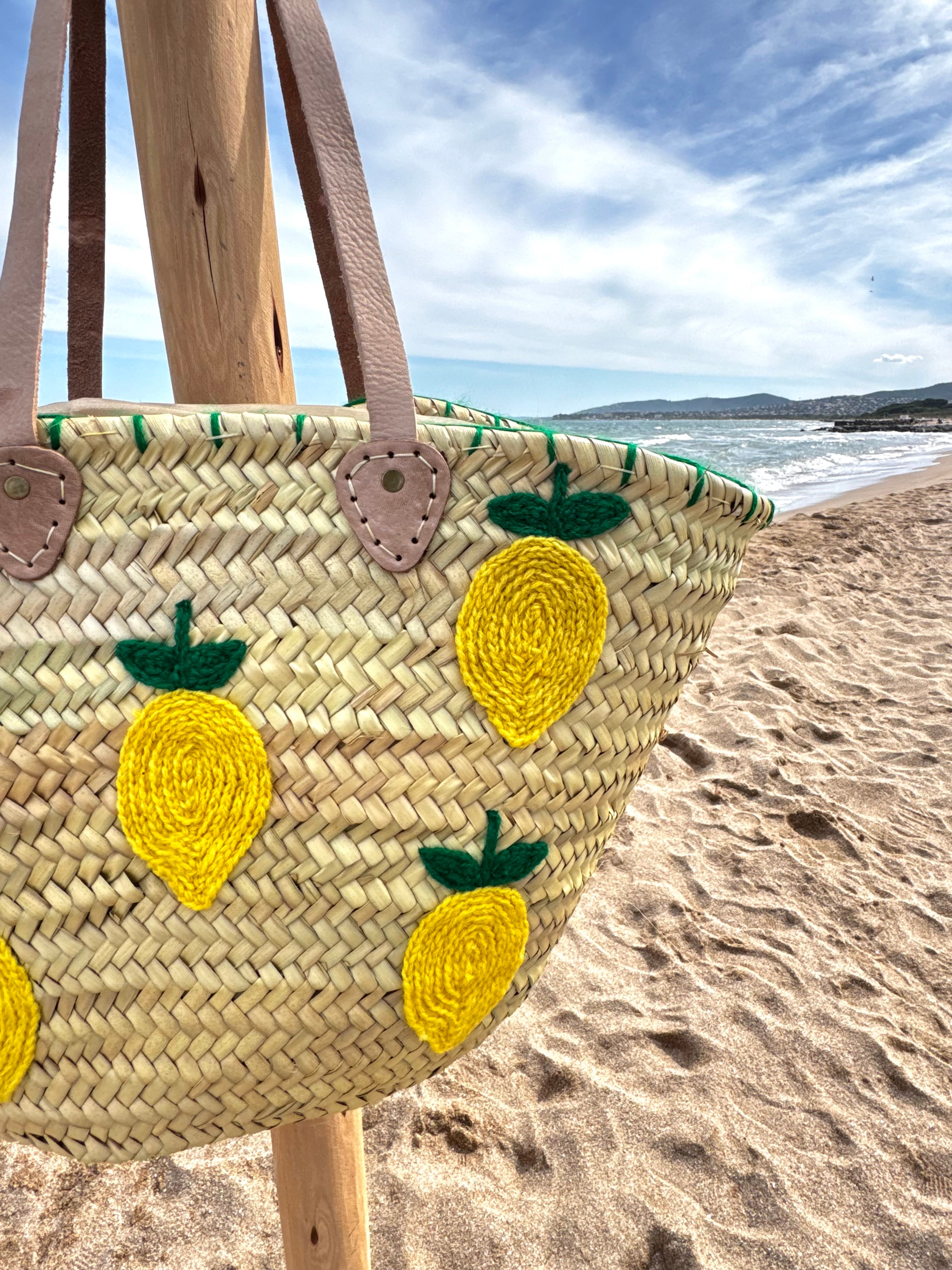 Grand panier marocain citrons