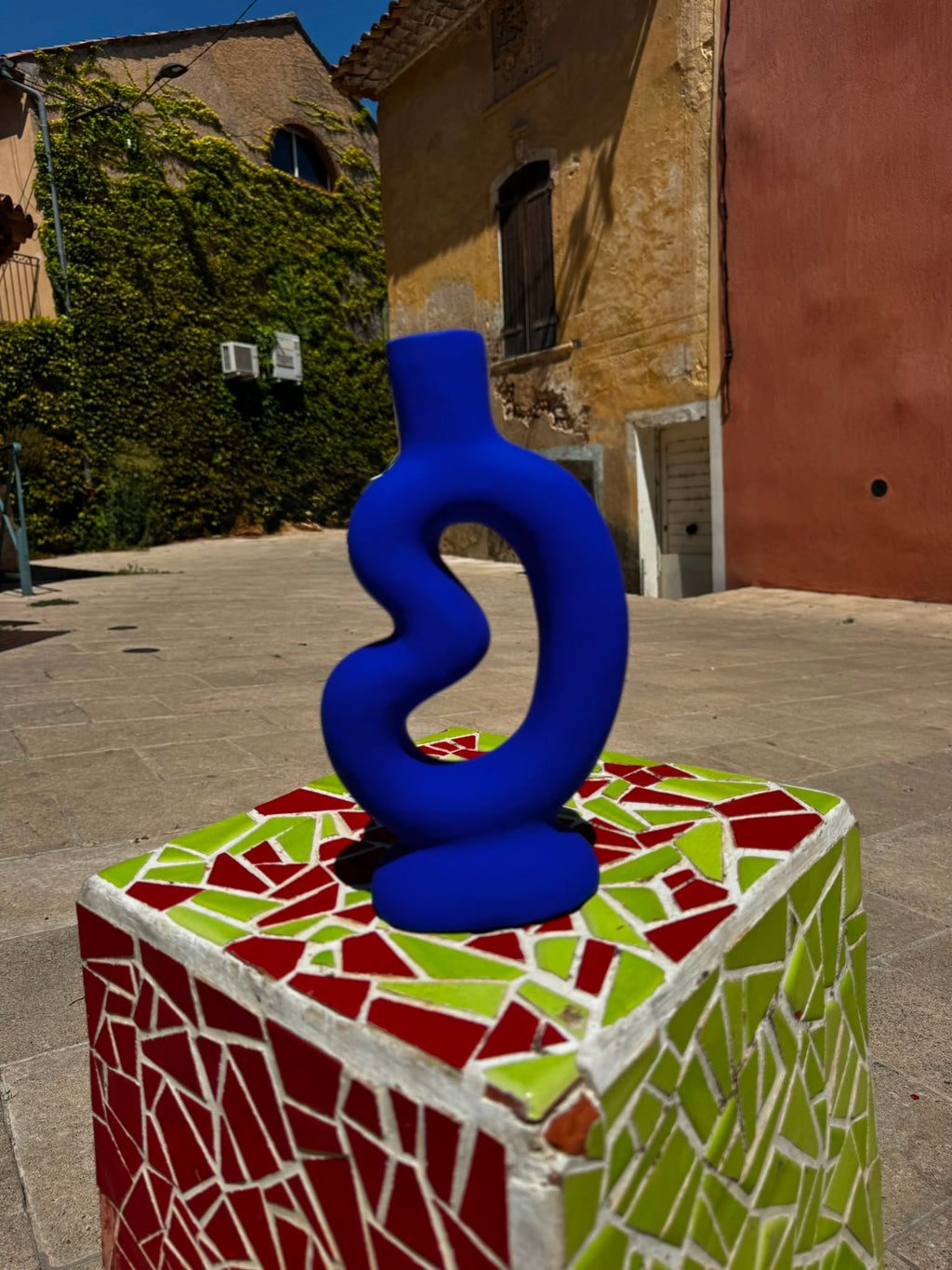 Vase en céramique Majorelle Volute
