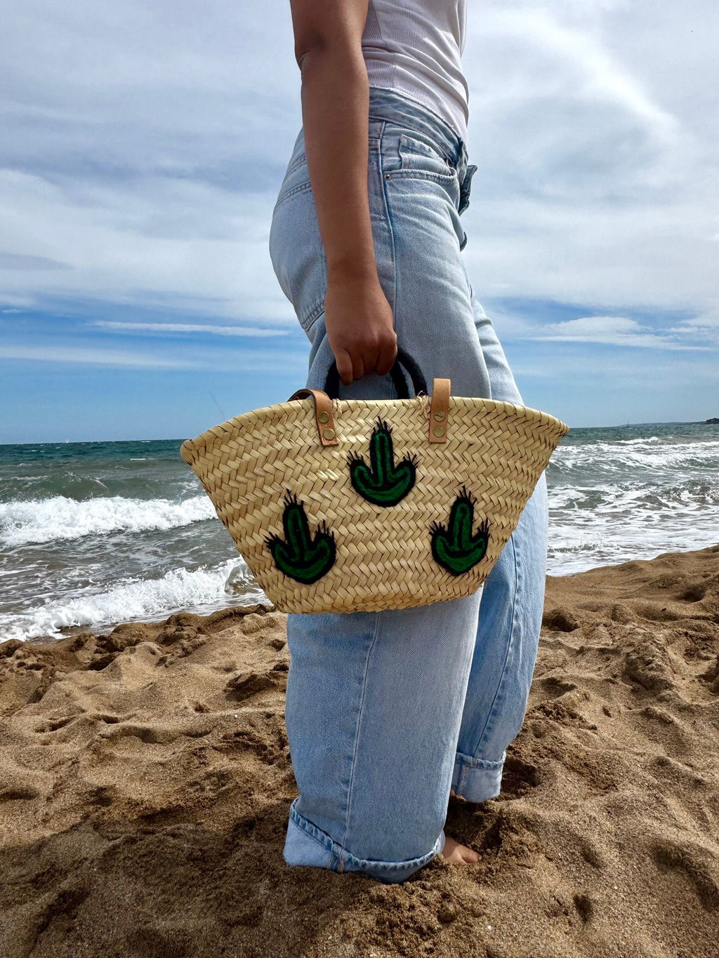 Petit panier marocain cactus
