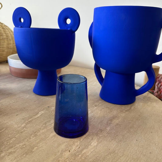 Lot de 6 verres Beldi bleus - Rue Majorelle