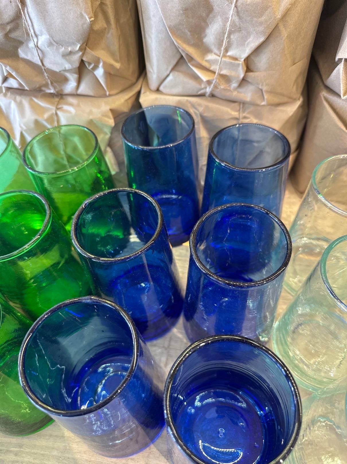 Lot de 6 verres Beldi bleus - Rue Majorelle