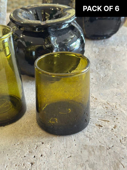 Lot de 6 verres Beldi jaunes - Rue Majorelle