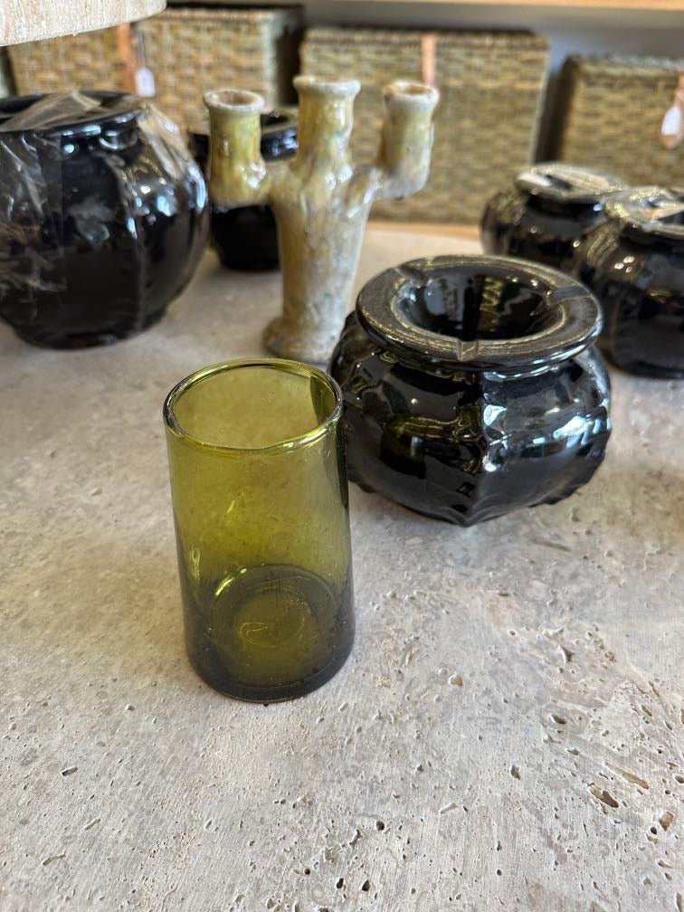Lot de 6 verres Beldi jaunes - Rue Majorelle
