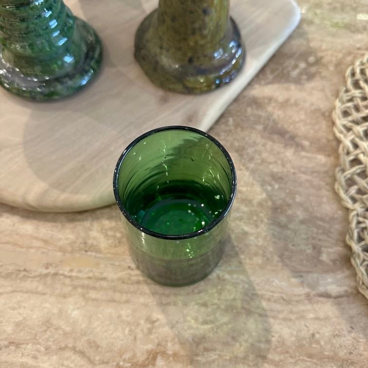 Lot de 6 verres Beldi verts - Rue Majorelle