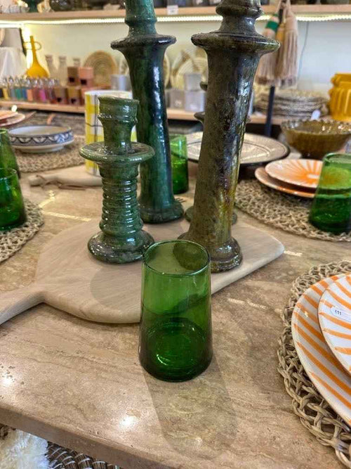 Lot de 6 verres Beldi verts
