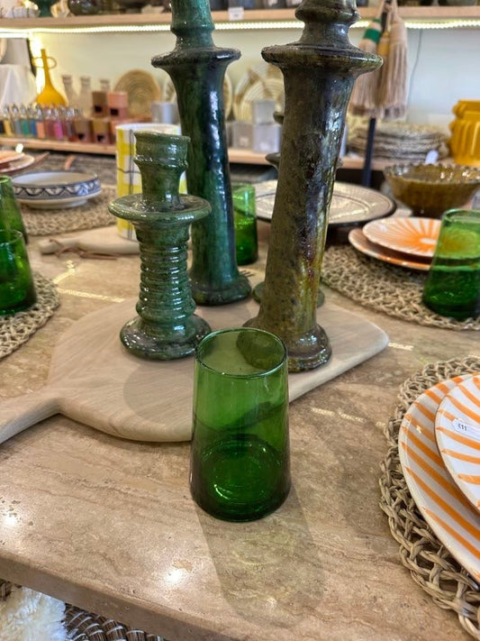 Lot de 6 verres Beldi verts - Rue Majorelle