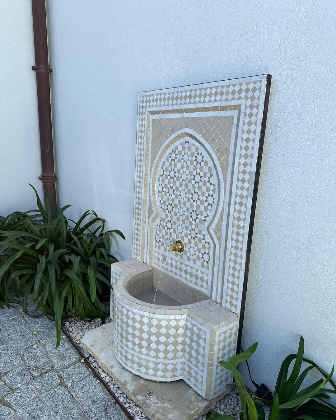 photo client fontaine en zellige