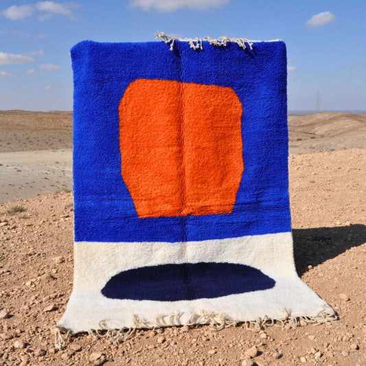 Tapis berbère coloré en laine - n°026 | 200x300 cm - Rue Majorelle