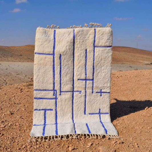 Tapis berbère en laine - n°012 | 150x250 cm - Rue Majorelle