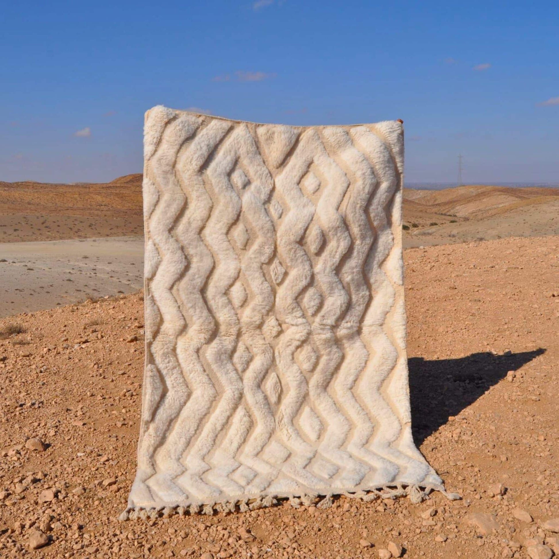 Tapis berbère en laine - n°019 | 150x250 cm - Rue Majorelle