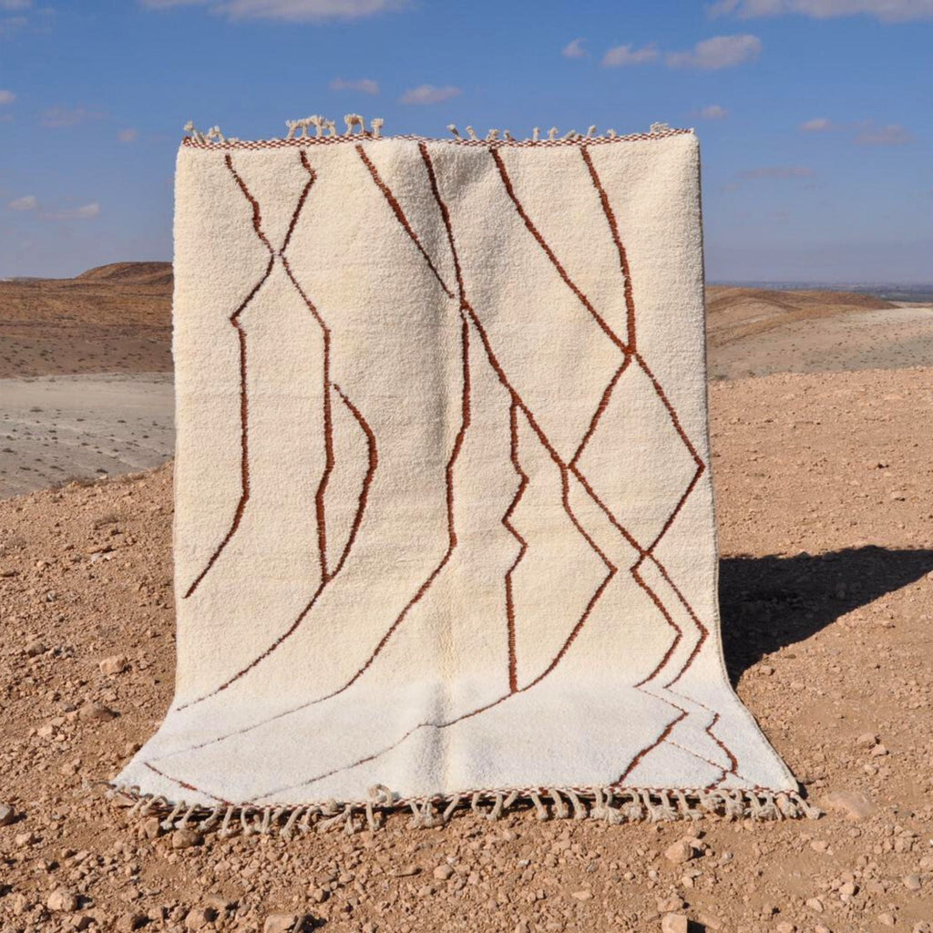 Tapis berbère en laine - n°033 | 200x300 cm - Rue Majorelle