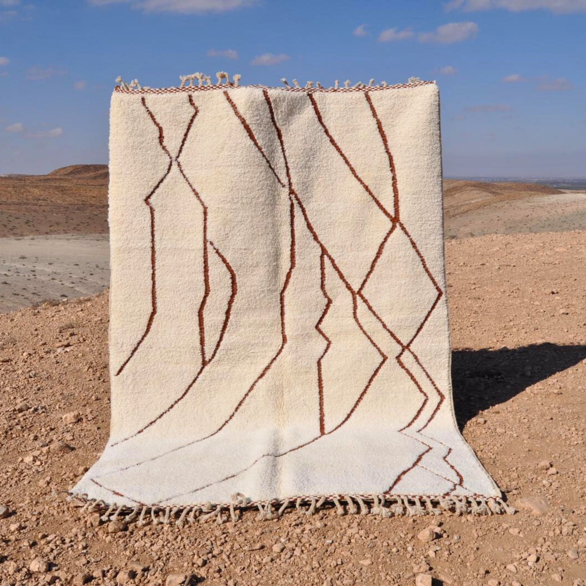 Tapis berbère en laine - n°033 | 200x300 cm - Rue Majorelle