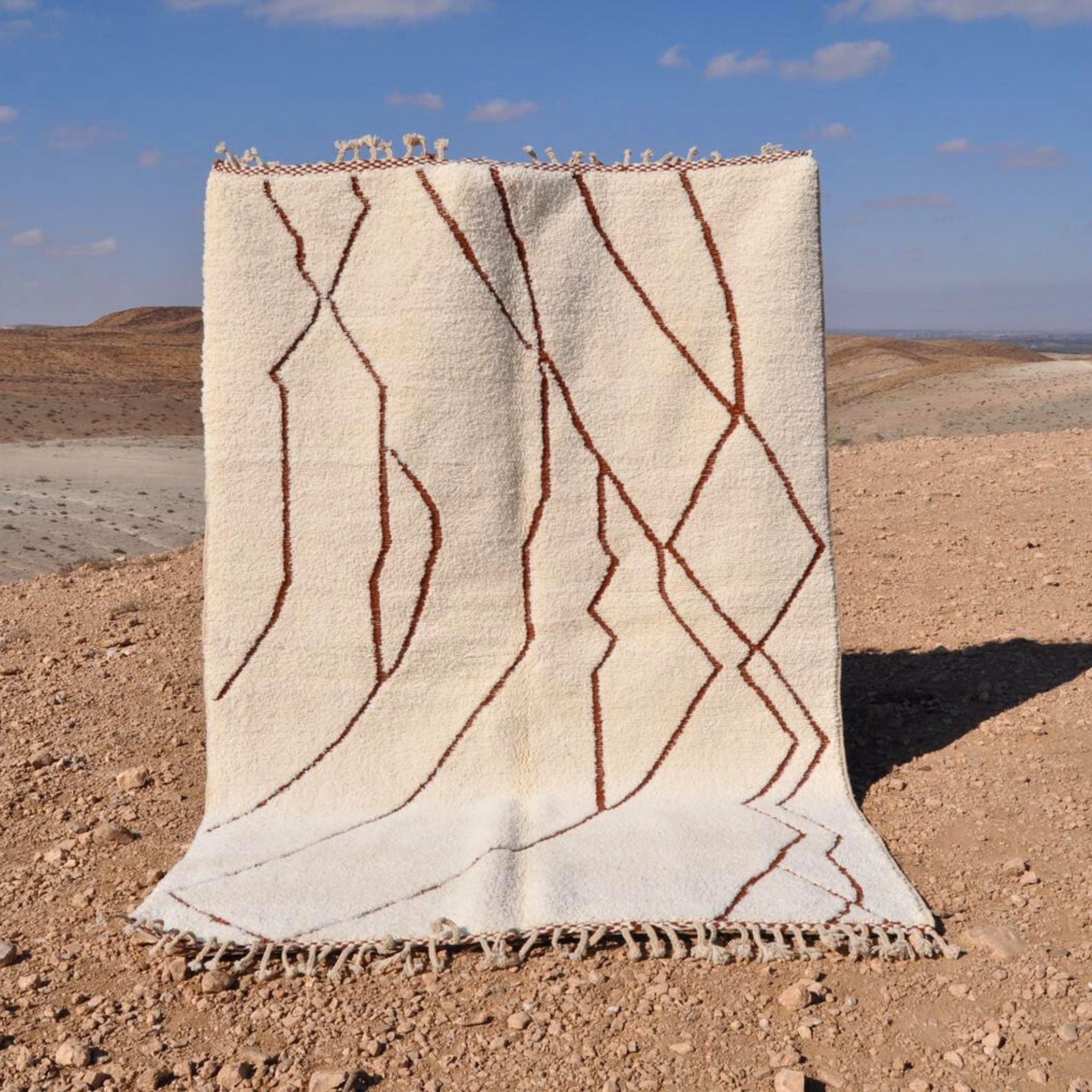 Tapis berbère en laine - n°033 | 200x300 cm - Rue Majorelle
