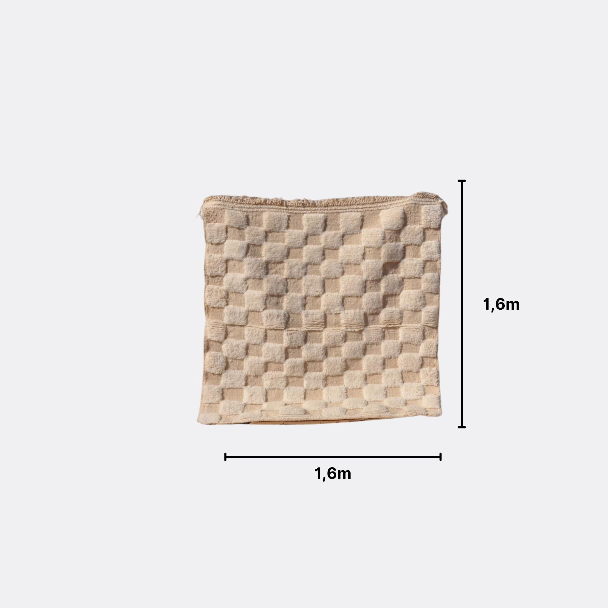 Tapis berbère laine - n°005 | 160x160 cm - Rue Majorelle