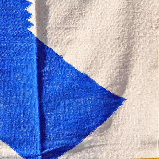 Tapis kilim - berbère zanafi en laine - n°027 | 150x250 cm - Rue Majorelle